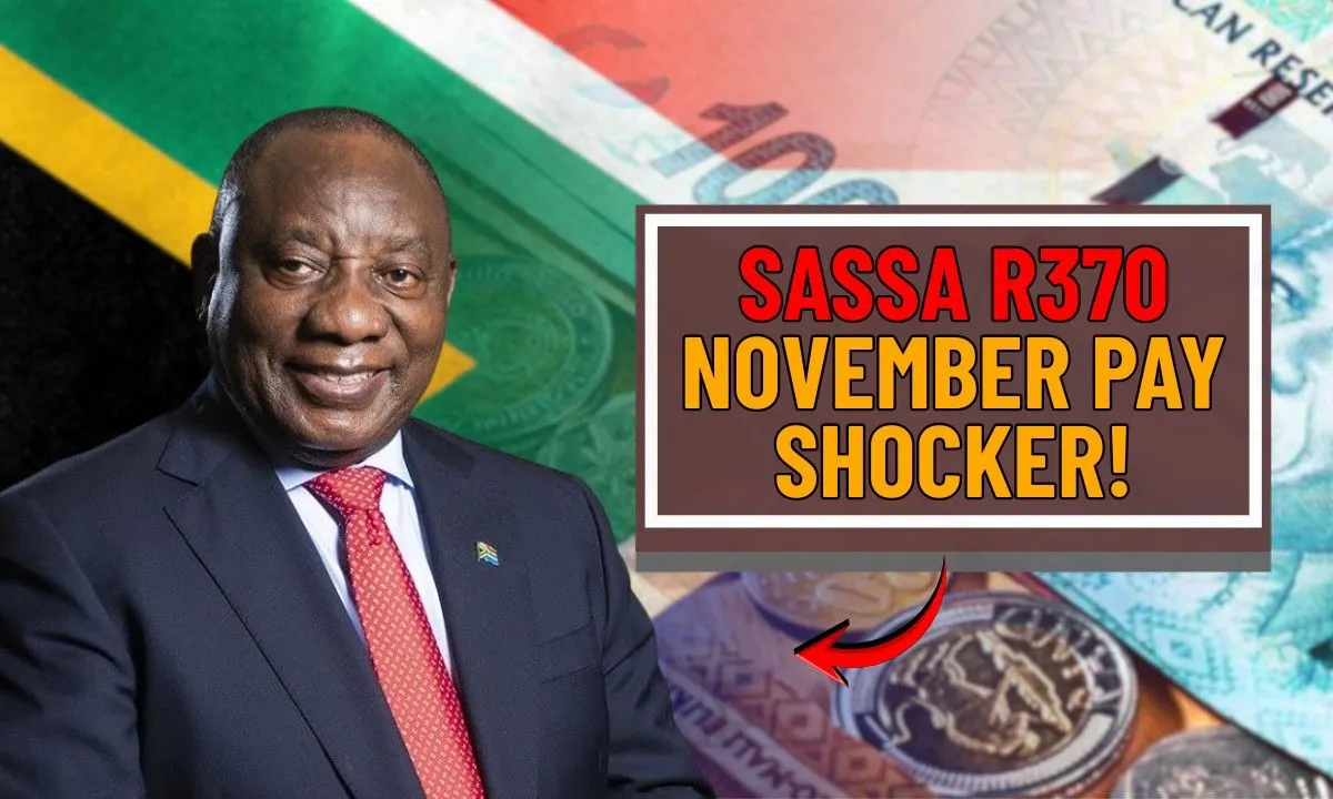 November 2025 SASSA R370 SRD grant payment, who qualifies, When you’ll be paid, and what to expect this month