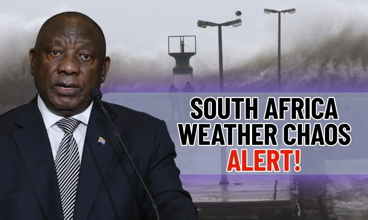 South Africa weather alert, cold front brings heavy rain, strong winds, and chill